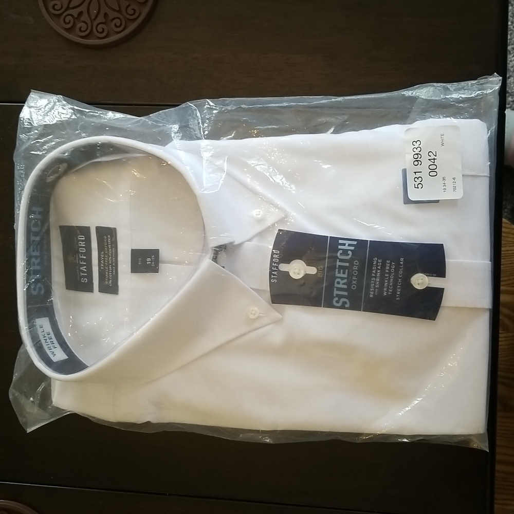 Mens Button Down Oxford white